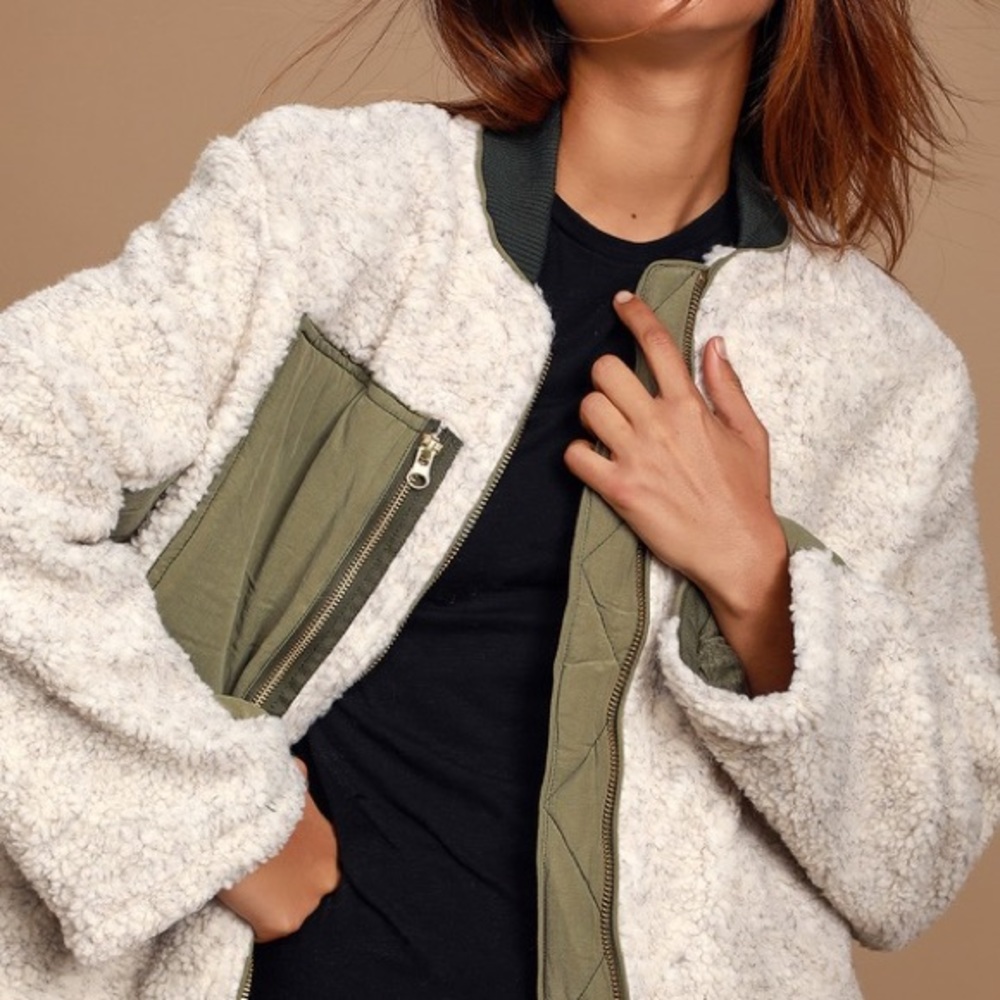 Free people rivington sherpa jacket